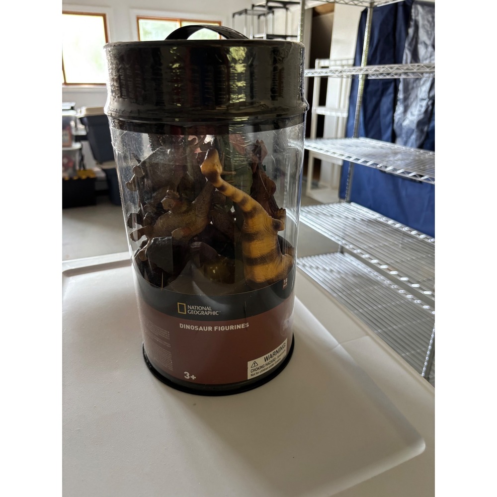 National Geographic Dinosaur Figurines 15 Piece Playset Tube NG00083 New Sealed